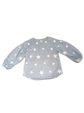 Moda Grey Sweatshirt with White Star Print